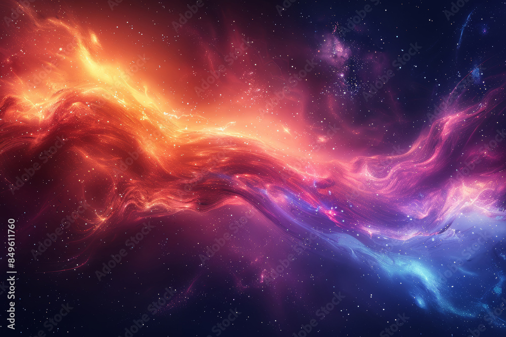 Obraz premium Futuristic Swirl in Space