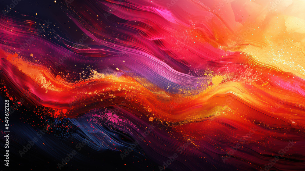 Vivid Brushstroke Symphony Vivid Brushstroke Symphony