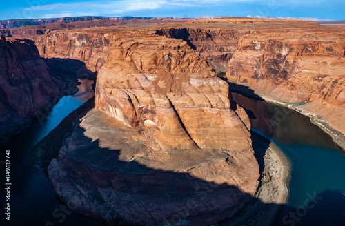 Horseshoe Bend on Colorado River in Glen Canyon, part of Grand canyon