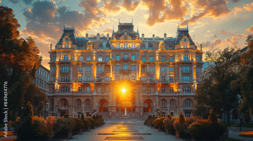 Fototapeta premium Capture the grandeur of Budapest, Hungary created with Generative AI technology