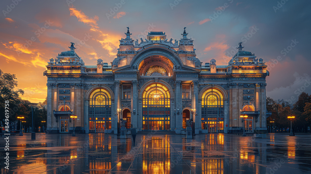 Fototapeta premium Capture the grandeur of Helsinki, Finland created with Generative AI technology