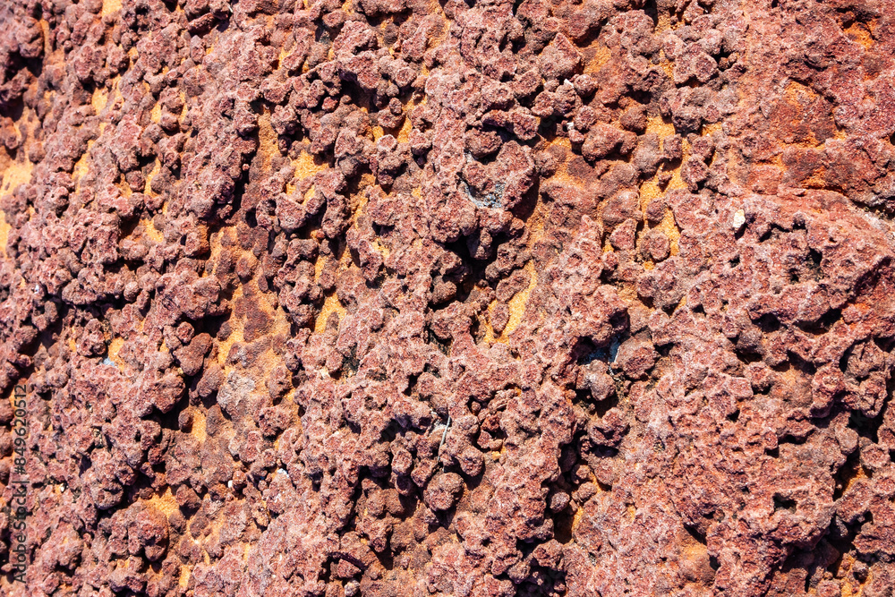 Layered weathered red sandstone rock formations Layered weathered red sandstone rock formations