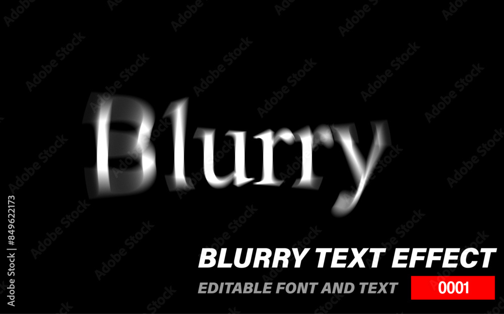 Blurry Text Effect- MPS - 0001 Blurry Text Effect- MPS - 0001