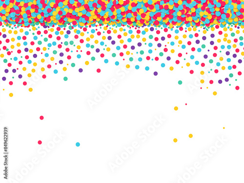 Wallpaper Mural Colorful confetti background with space for text, colorful dots pattern Torontodigital.ca