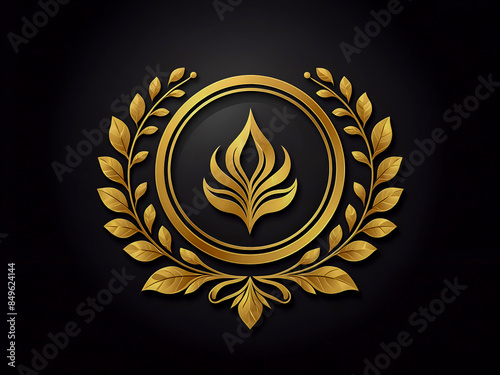 Luxury gold logo design