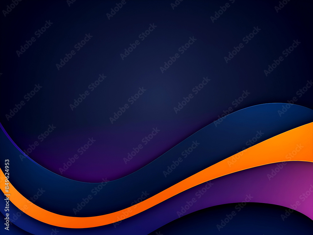 Obraz premium vector abstract background with orange and dark blue colors, a colorful vector background