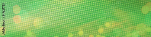 Green bokeh panorama background for Banner, Poster, celebration, event and various design works © Robbie Ross