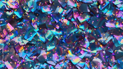 Holographic glitter background texture