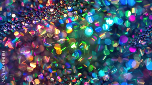 Holographic glitter background texture