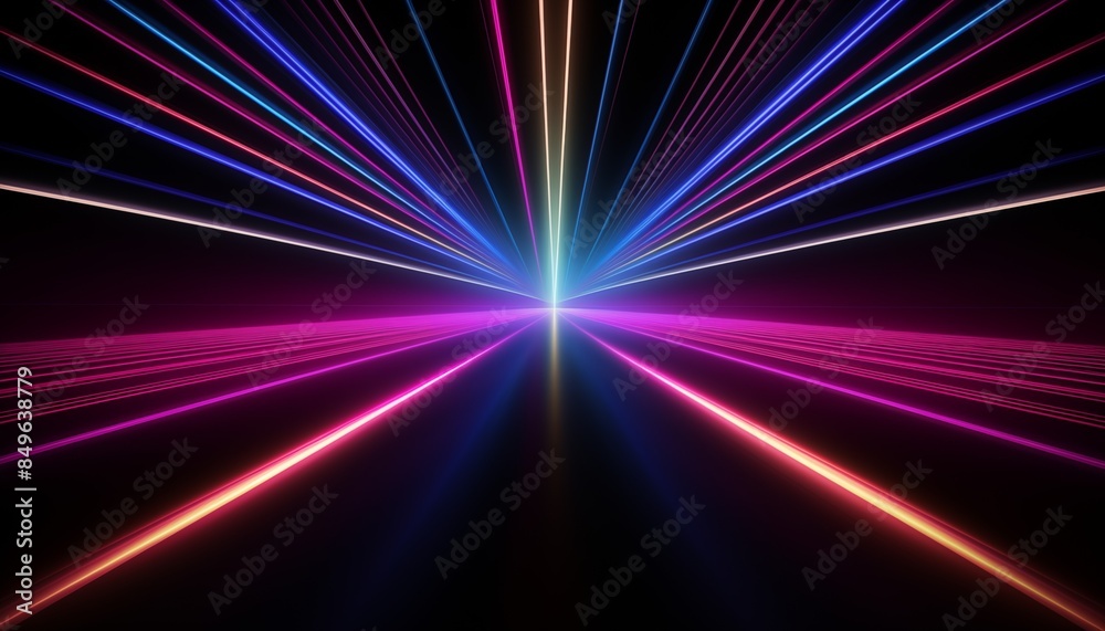 abstract background with neon rays abstract background with neon rays