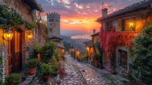 Capture the grandeur of San Marino created with Generative AI technology