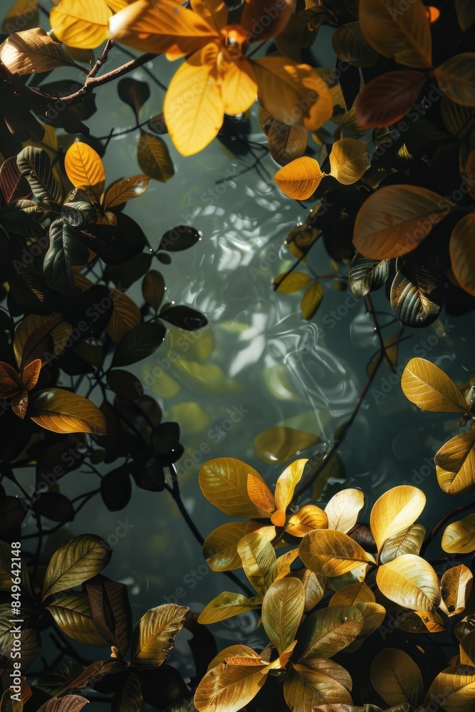 Floating Leaves on Water Floating Leaves on Water