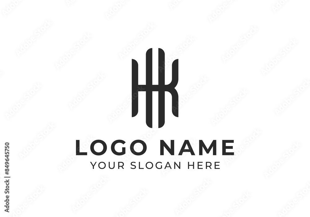logo letter K H. logo modern, minimalist and simple. Editable file logo letter K H. logo modern, minimalist and simple. Editable file