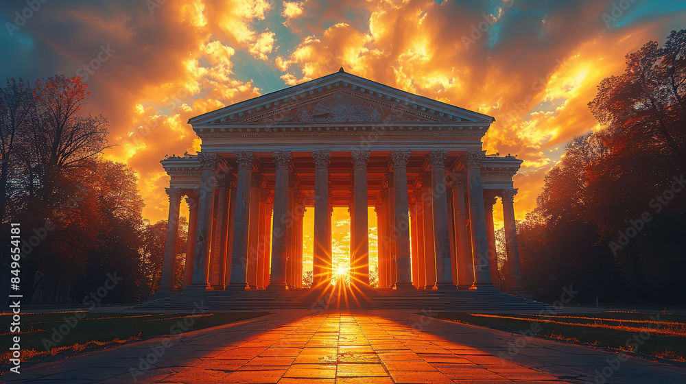Obraz premium Capture the grandeur of Vilnius, Lithuania created with Generative AI technology
