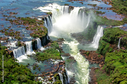 Aerial view of the Iguazu Falls