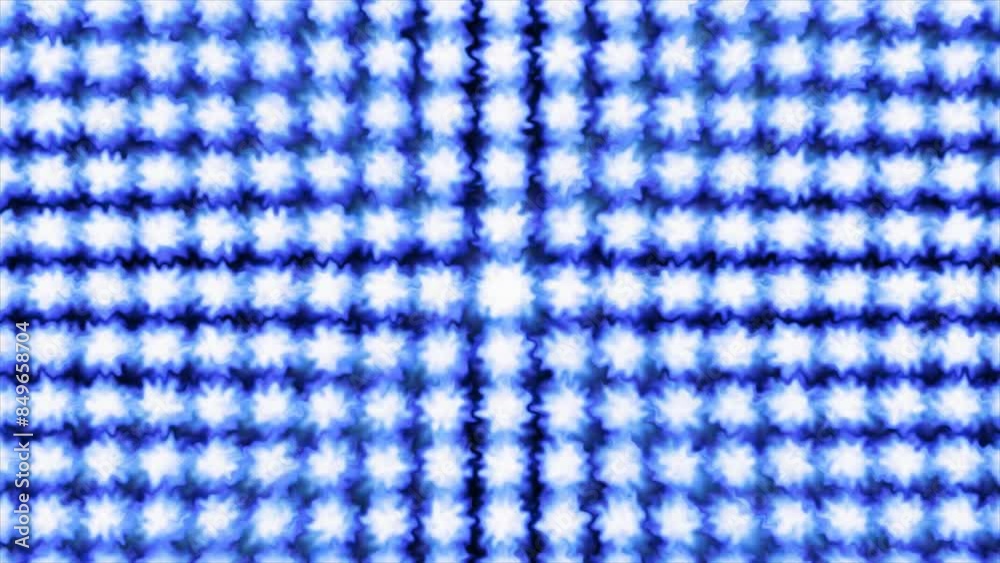 Abstract background from a white grid of circles with blue edges. The white circles are like wavy clouds. They rotate slowly and form an abstract light pattern Abstract background from a white grid of circles with blue edges. The white circles are like wavy clouds. They rotate slowly and form an abstract light pattern