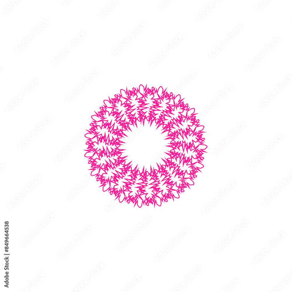 An abstract transparent circular spiral line art pattern design element. An abstract transparent circular spiral line art pattern design element.