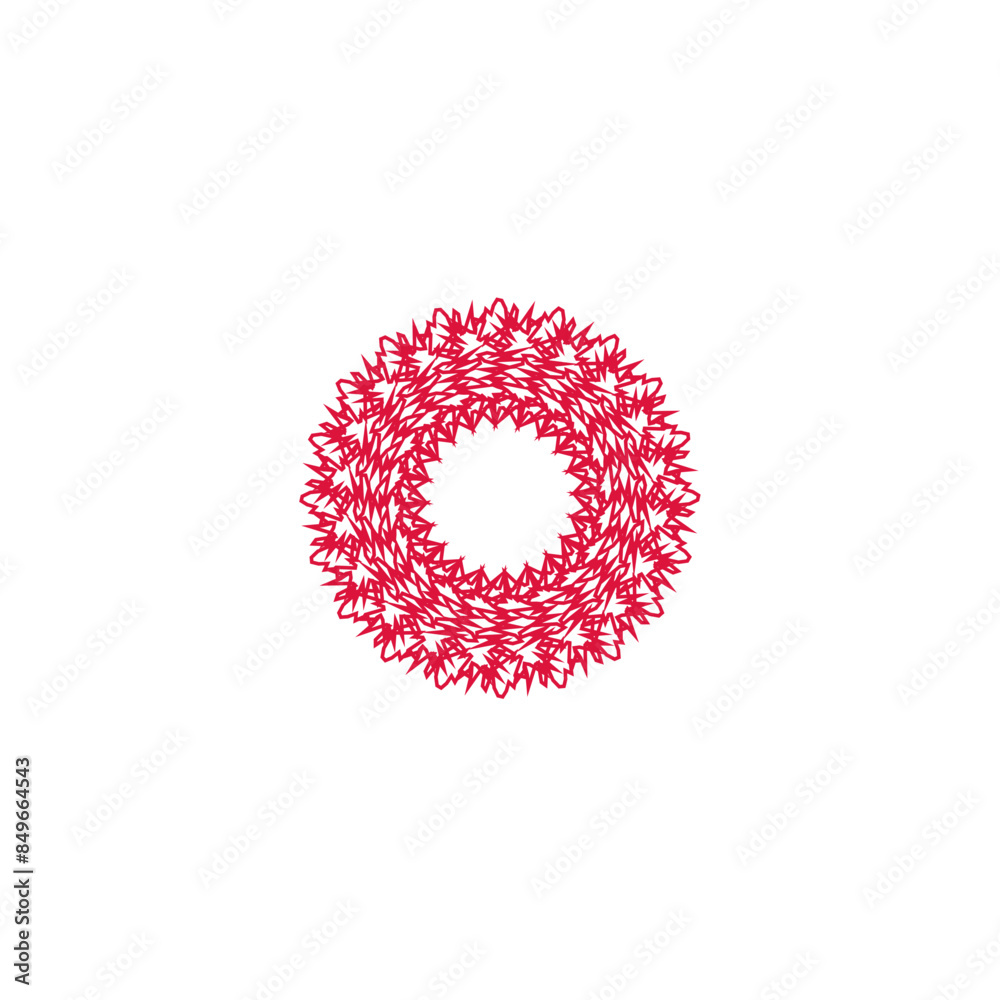 An abstract transparent circular spiral line art pattern design element. An abstract transparent circular spiral line art pattern design element.