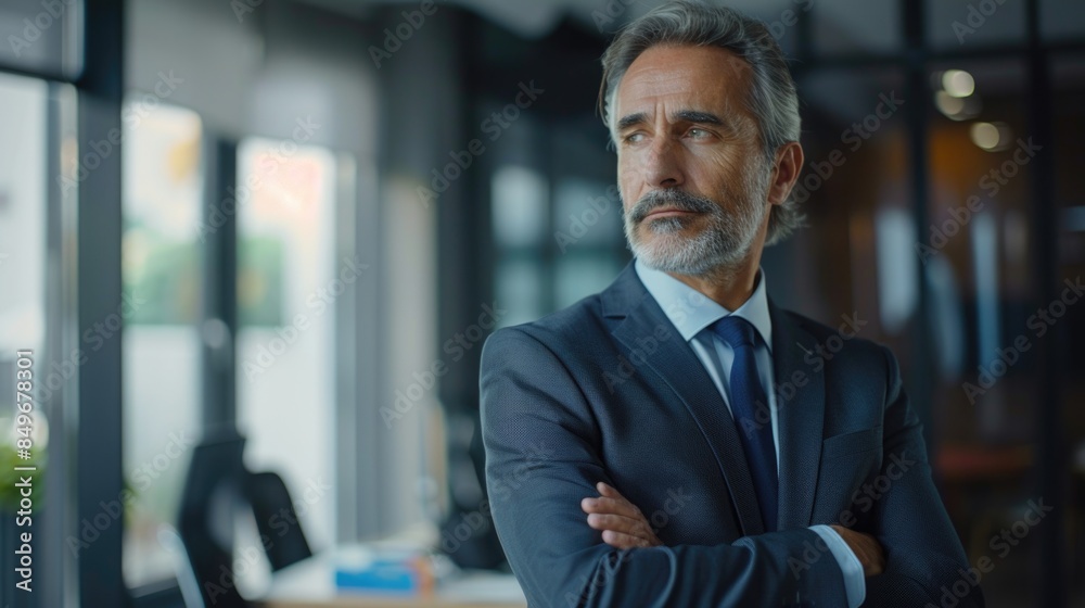 Man in suit and tie standing Man in suit and tie standing
