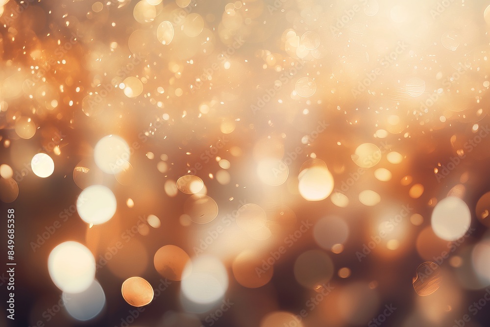 Abstract festive background with golden bokeh lights. Perfect for holiday celebrations, parties, and special events. Abstract festive background with golden bokeh lights. Perfect for holiday celebrations, parties, and special events.