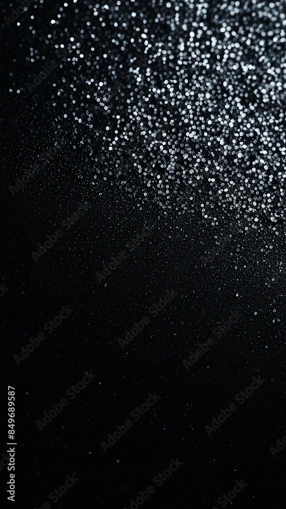small sparkling particles scattered across dark background at top. backdrop for luxury or high-end product advertisements, background for event invitations or announcements, texture overlay small sparkling particles scattered across dark background at top. backdrop for luxury or high-end product advertisements, background for event invitations or announcements, texture overlay