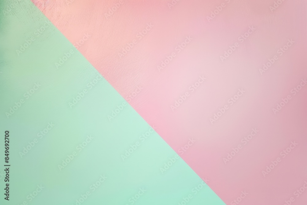 Diagonal line is dividing a pastel pink and green background, creating a simple yet modern aesthetic. The two-tone design provides a sense of balance and harmony Diagonal line is dividing a pastel pink and green background, creating a simple yet modern aesthetic. The two-tone design provides a sense of balance and harmony