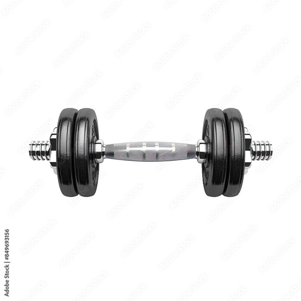 Fototapeta premium Dumbbell on transparent or white background