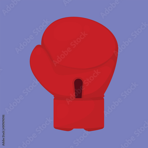 Boxing gloves icon vector. Boxing fighting gloves vector illustration. Boxing glove front side vector