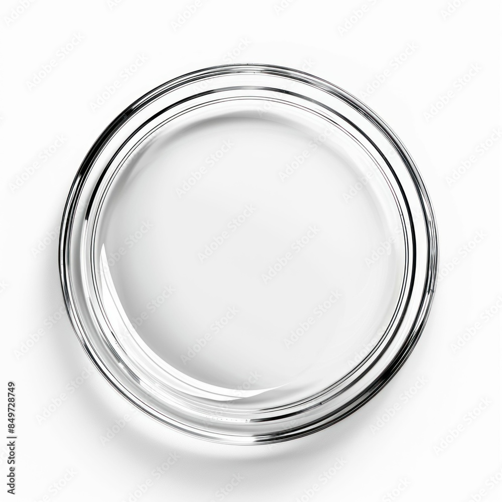 Petri Dish Glass Isolated on White Background. Generative ai Petri Dish Glass Isolated on White Background. Generative ai