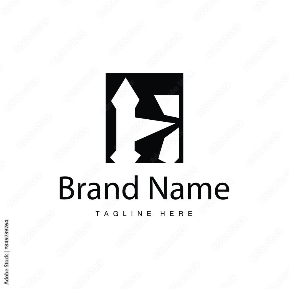 Letter H logo in simple style black alphabet H illustration template Letter H logo in simple style black alphabet H illustration template