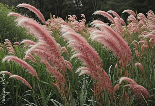 wild pampas grass photo