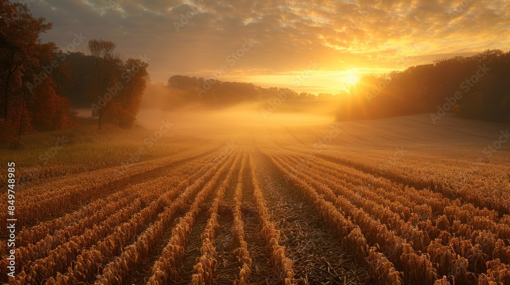 Golden Field at Sunrise Golden Field at Sunrise