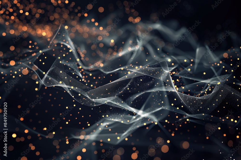 3d background abstract, technology, black color
