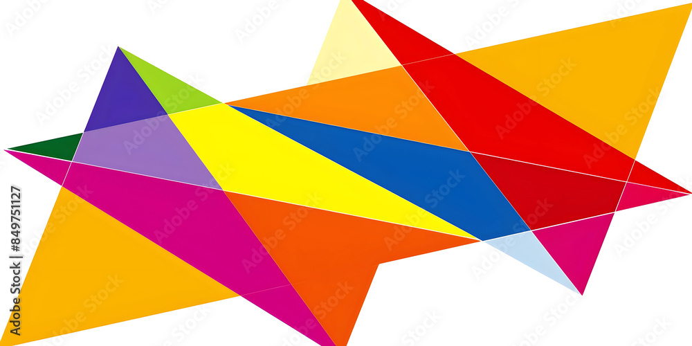 abstract shapes art, ai generated.