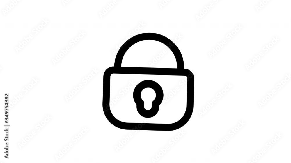 Padlock animated icon with alpha ch annel. Perfect for project and Explainer Video Padlock animated icon with alpha ch annel. Perfect for project and Explainer Video
