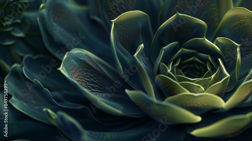 Vibrant Succulent Plant Close-Up with Distinct Growth Pattern