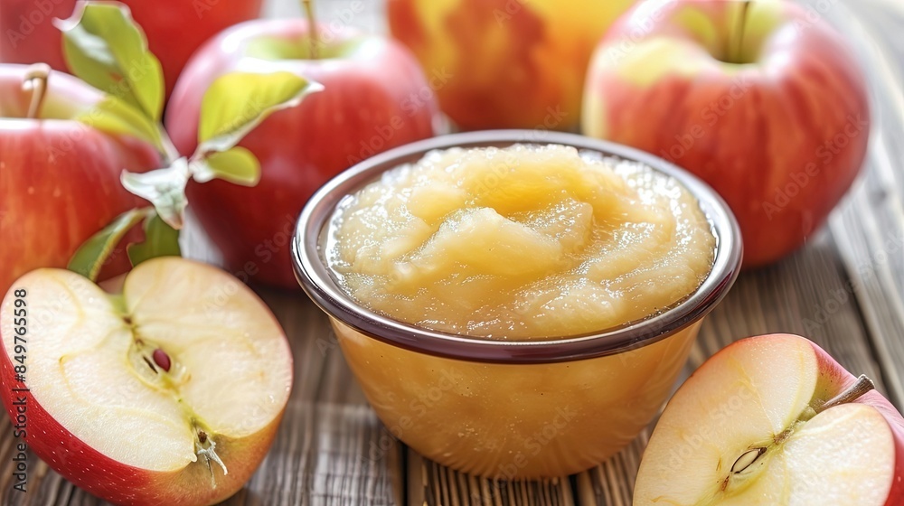 Apple Sauce: A smooth, sweet puree of cooked apples