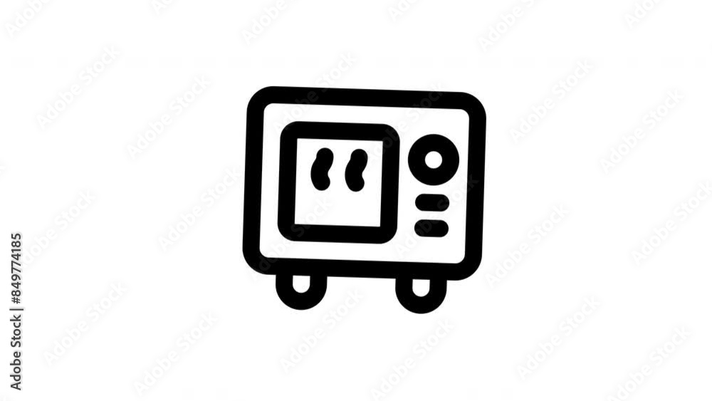 Microwave animated icon with alpha ch annel. Perfect for project and Explainer Video Microwave animated icon with alpha ch annel. Perfect for project and Explainer Video