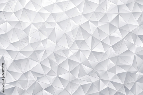 Elegant White Polygon Textured Background for Creative Projects