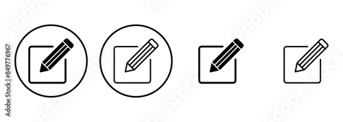 Free Download Edit icon set. edit document icon. edit text icon. pencil. sign up - GFXLoad