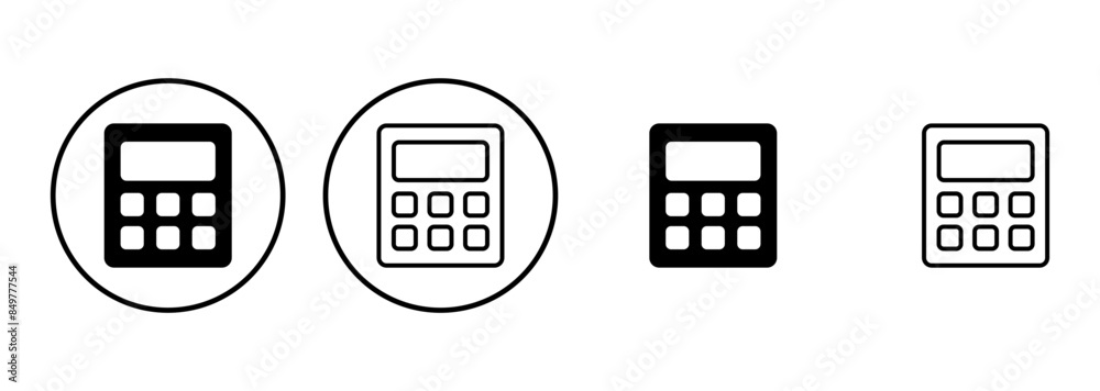 Calculator icon set. Accounting calculator icon. calculator vector Calculator icon set. Accounting calculator icon. calculator vector