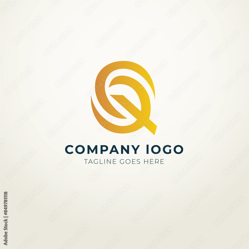 Q logo flat design modern royal concept Q logo flat design modern royal concept
