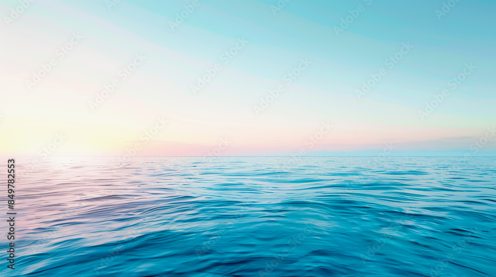 コバルトブルーの海とピンクと青の空の静寂な風景/Serene Landscape of Cobalt Blue Sea with Pink and Blue Sky generative AI コバルトブルーの海とピンクと青の空の静寂な風景/Serene Landscape of Cobalt Blue Sea with Pink and Blue Sky generative AI