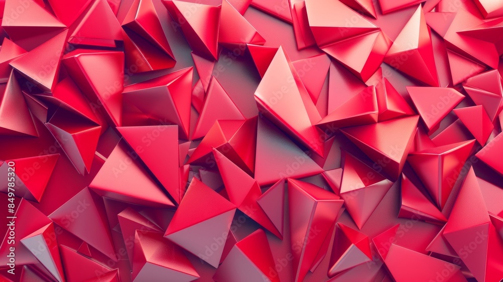 Obraz premium Abstract background with triangles. 3d rendering. Modern background