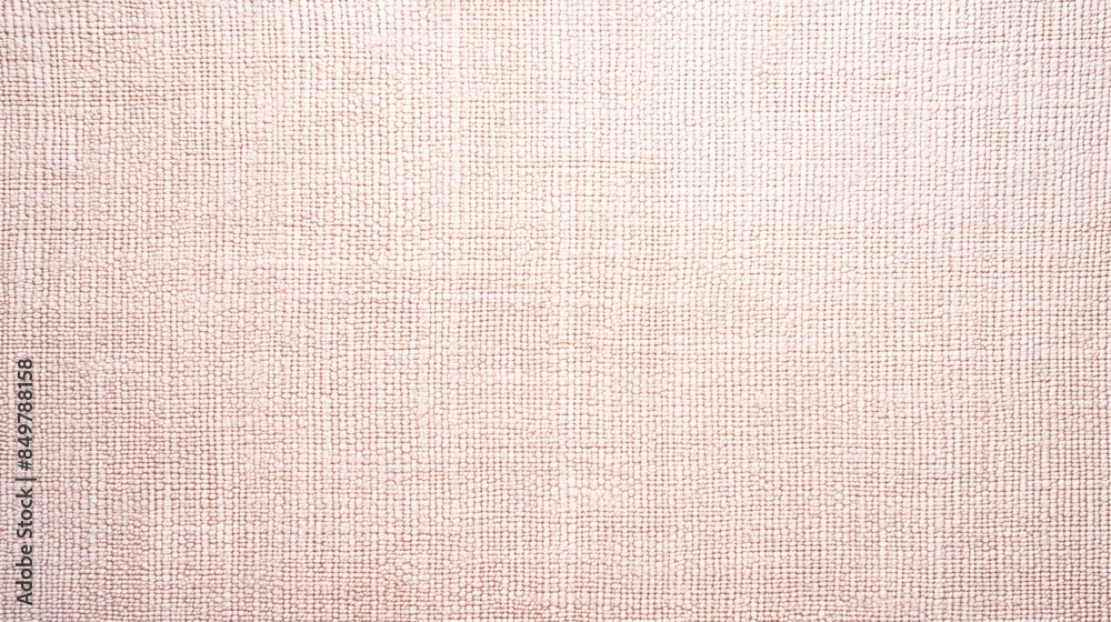 Fototapeta premium Pink sackcloth or burlap texture close up, natural cotton fabric, unfinished linen cloth textile for crafts. Background eco-friendly design with copy space