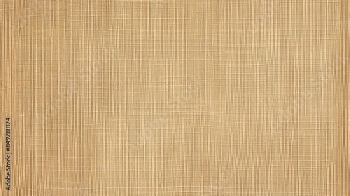 Sackcloth or burlap texture close up, natural cotton fabric, unfinished linen cloth textile for crafts. Background eco-friendly design with copy space