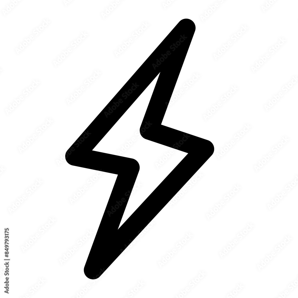 thunder icon for illustration thunder icon for illustration