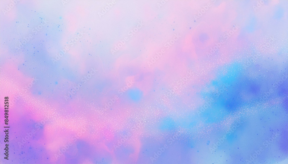 Abstract Watercolor Background with pink splashes on a textured paper, for design, frame, text, etc; blue and purple shiny spots in gouache paint or ink Abstract Watercolor Background with pink splashes on a textured paper, for design, frame, text, etc; blue and purple shiny spots in gouache paint or ink