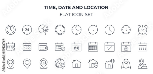 Date time location icon 