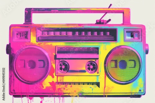 Minimal Collage Retro dreamy of cassette electronics technology creativity.